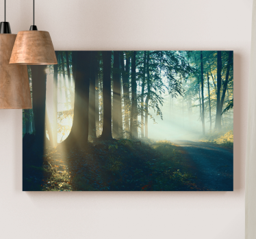 Cuadro de paisaje Hermoso bosque de invierno moderno - TenVinilo