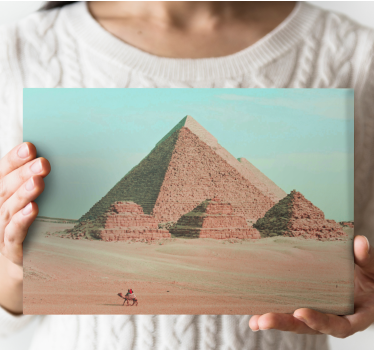 Cuadro de paisaje Pirámides fotografía estética - TenVinilo