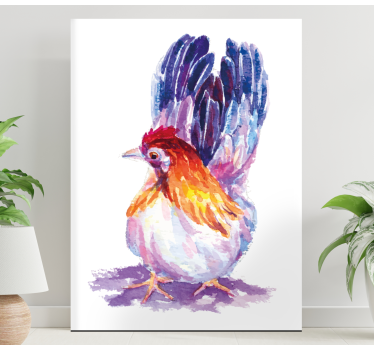 Cuadro de pájaros Pollito pintado clásico - TenVinilo