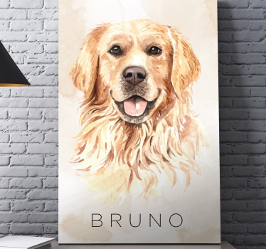 Cuadro de perro Perro dorado - TenVinilo