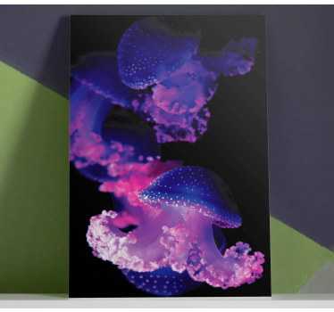 Cuadro decorativo moderno Medusa morada - TenVinilo