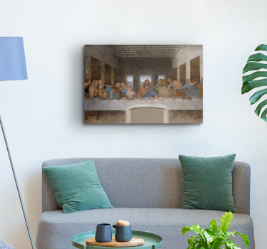 Cuadro artístico la Última Cena es una pintura mural del artista  - TenVinilo