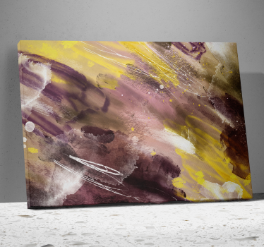 Cuadro artístico pinceladas abstractas - TenVinilo