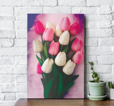 Cuadro flores Tulipanes de colores - TenVinilo