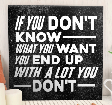 Cuadro frase reflexiones motivacionales de vida - TenVinilo