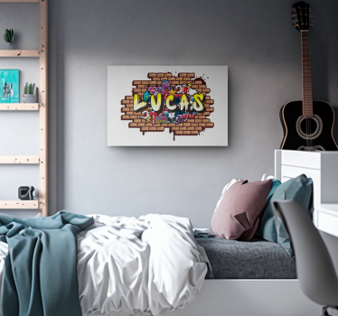 Cuadro dormitorio infantil este graffiti es únicoEste graffiti es - TenVinilo