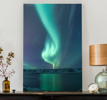 Cuadro paisajes aurora boreal - TenVinilo