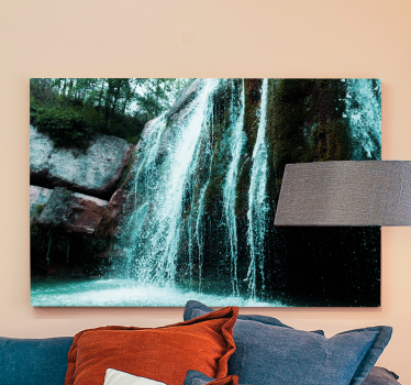 Cuadro paisajes escena de cascada fluida - TenVinilo