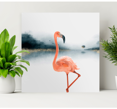 Cuadro salón Flamencos originales pintados al óleo - TenVinilo