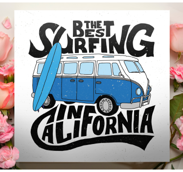 Cuadro salón Mejor surfista de california - TenVinilo