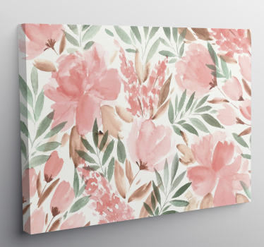 Pintura moderna flores de acuarela - TenVinilo