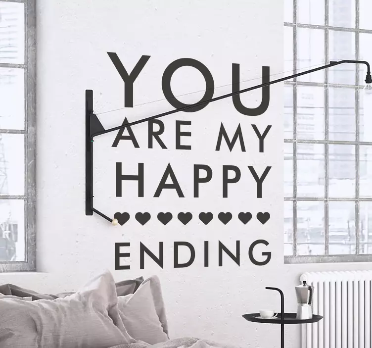 Vinilo decorativo my happy ending - TenVinilo