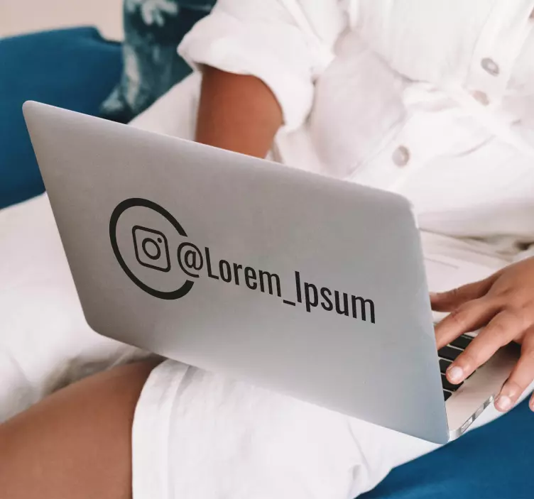 Vinilo escaparate para negocios instagram - TenVinilo