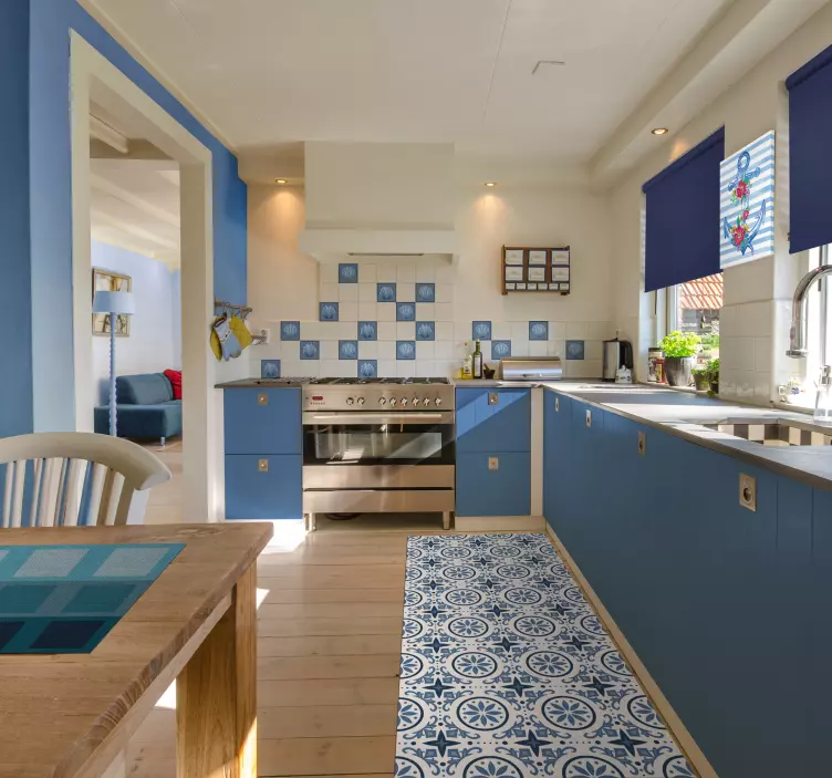 Azulejo adhesivo patrón de concha marina - TenVinilo