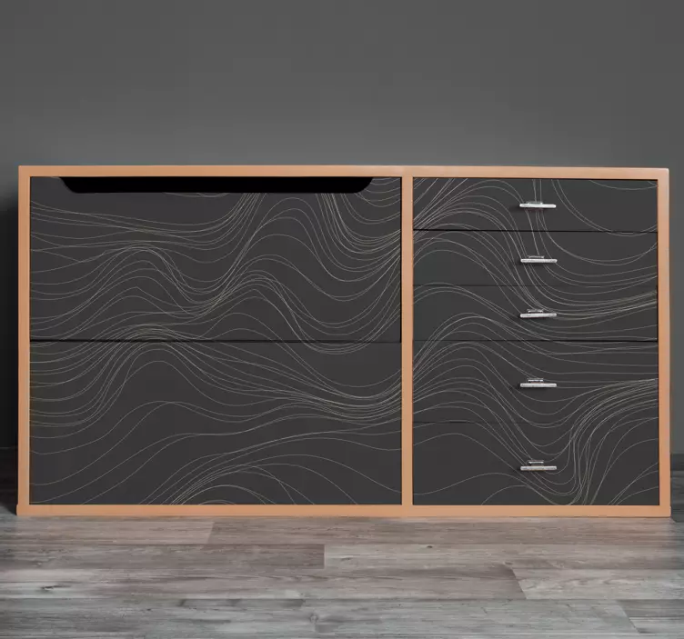 Vinilo para mueble Texturas de ondas - TenVinilo