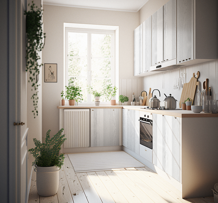 Vinilo para mueble textura madera blanca - TenVinilo