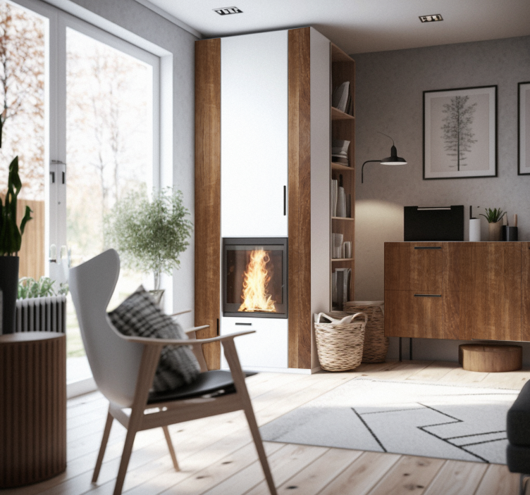 Vinilo para mueble textura madera marrón - TenVinilo