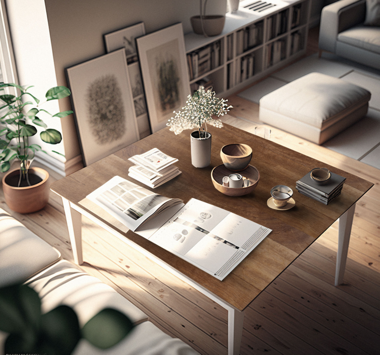 Vinilo para mueble textura madera marrón - TenVinilo