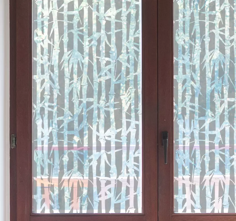 Vinilo para cristales bambú translúcido - TenVinilo