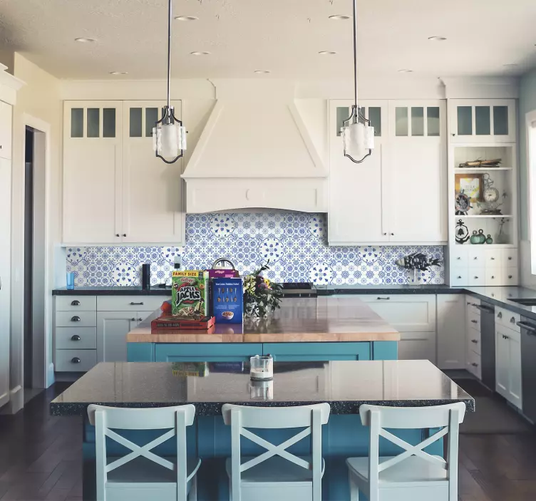 Azulejos adhesivo Azulejos azules de Delft - TenVinilo