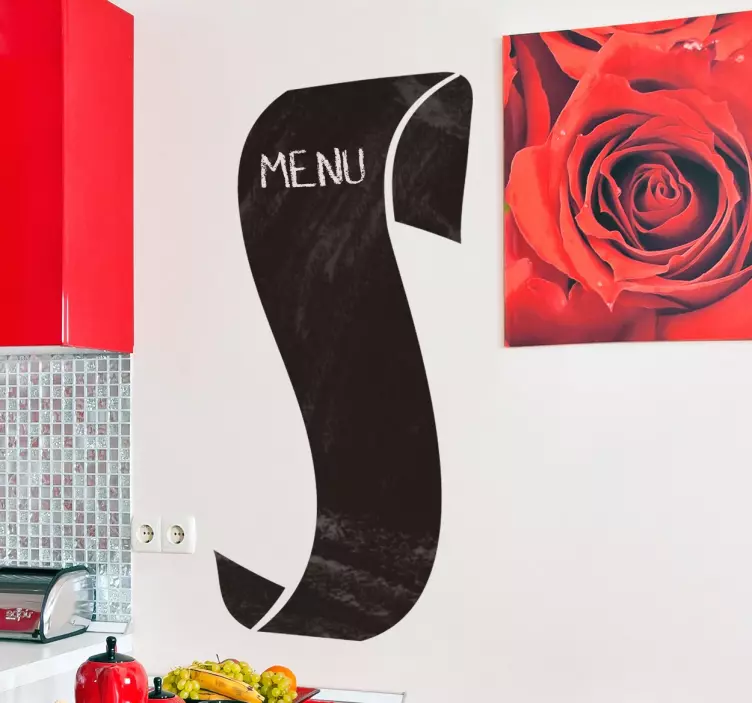 vinilo decorativo rol de menu - TenVinilo