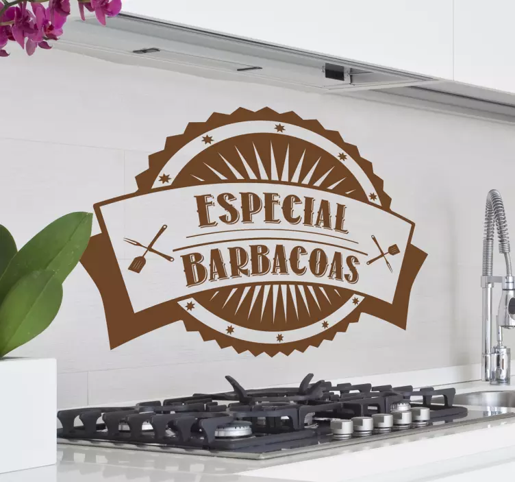 Vinilo decorativo especial barbacoas - TenVinilo