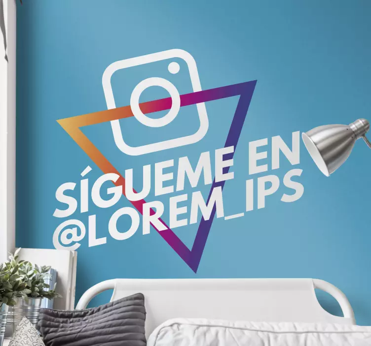 Vinilo para negocio sígueme en instagram - TenVinilo