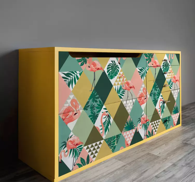 Vinilo decorativo para muebles selva tropical - TenVinilo