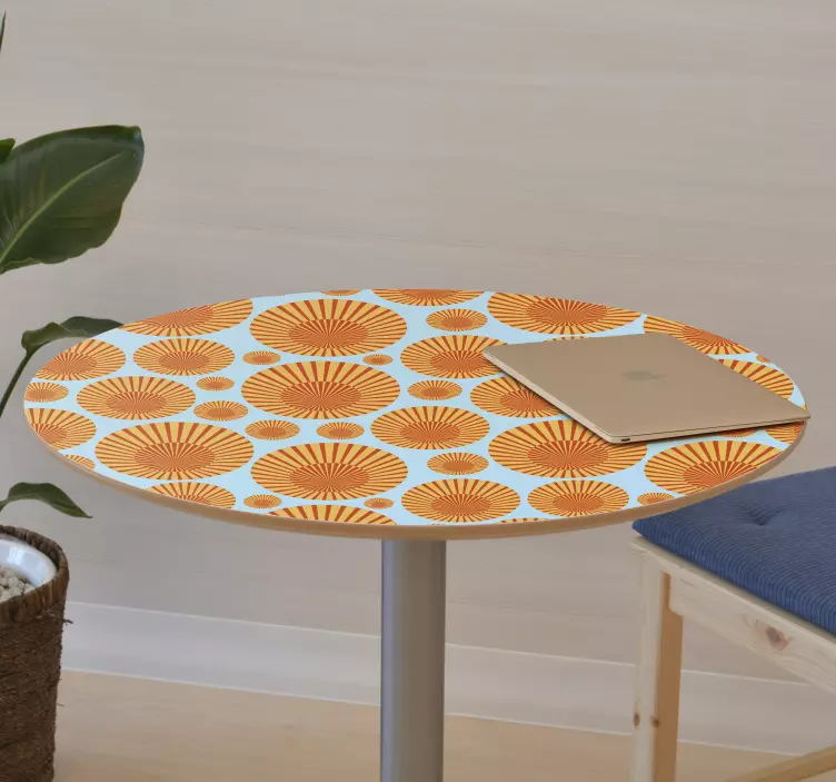 Vinilo para mesas sol de los 70 - TenVinilo