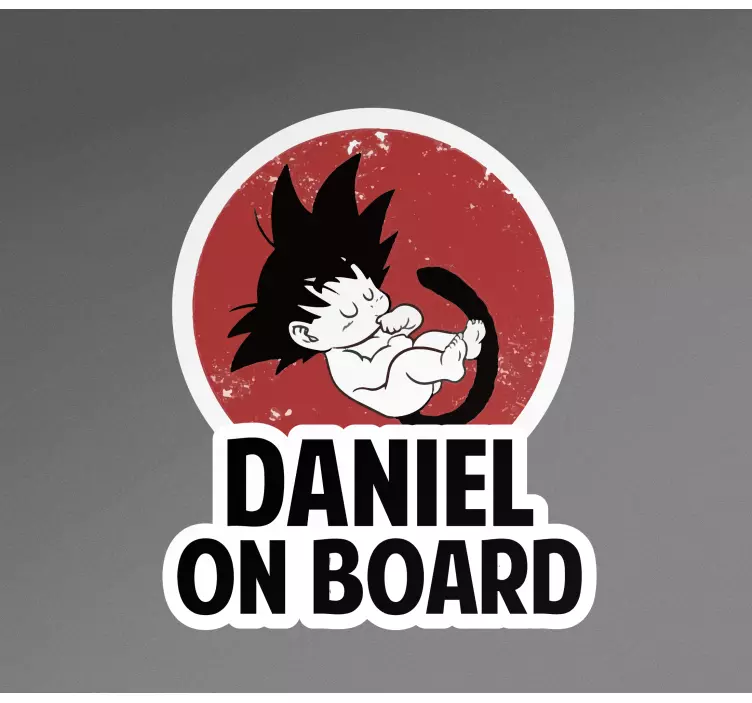 Vinilo para auto personaje de bebé personalizable - TenVinilo