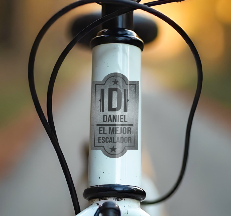Vinilo bici personalizable meilleur grimpeur - TenVinilo