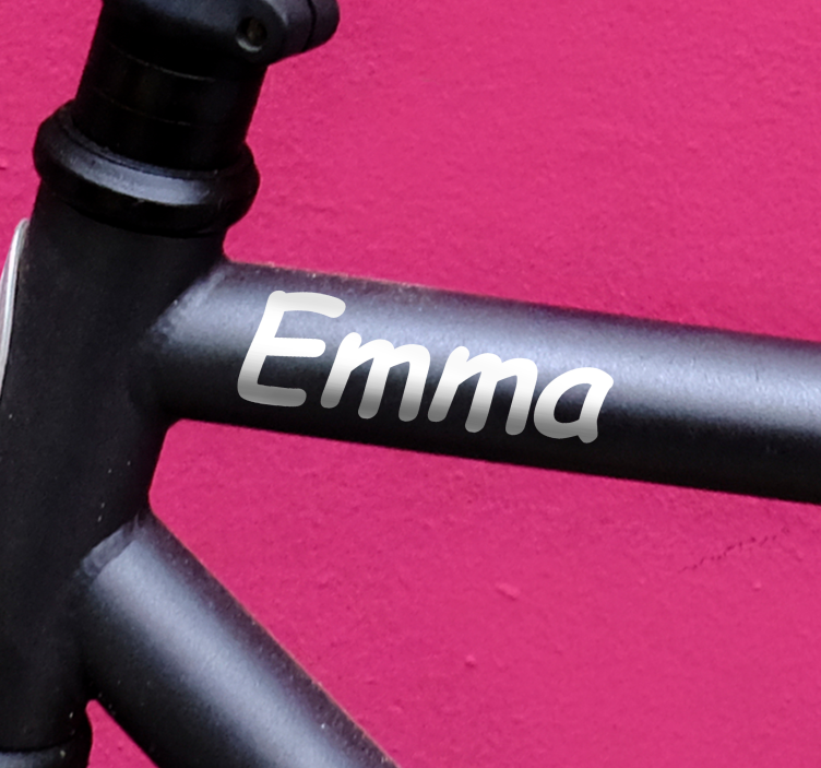 Calcomanía para bicicleta estilo manuscrito - TenVinilo