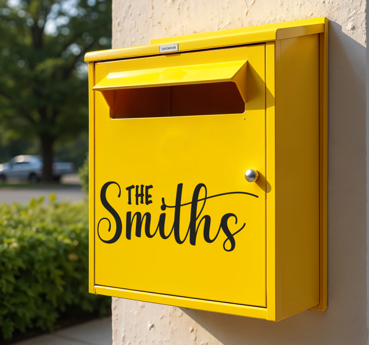 Pegatina para buzón con nombre - TenVinilo