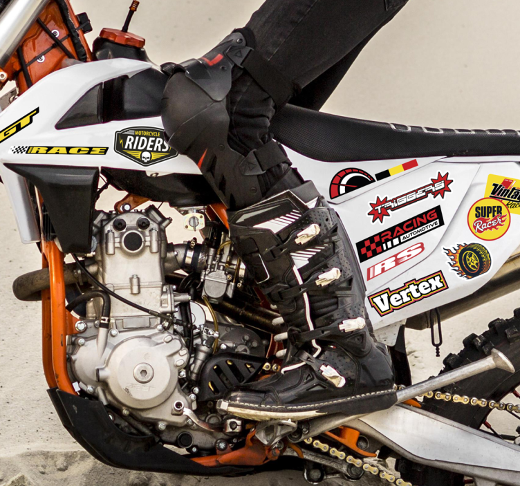 Calcomanía para moto paquete de bombas individual - TenVinilo