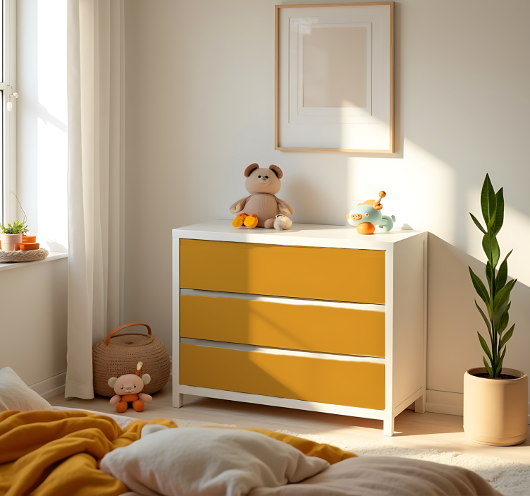 Vinilo adhesivo amarillo mate - TenVinilo