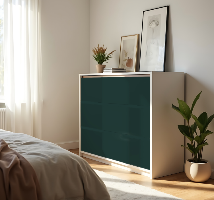 Vinilo adhesivo verde oscuro mate - TenVinilo