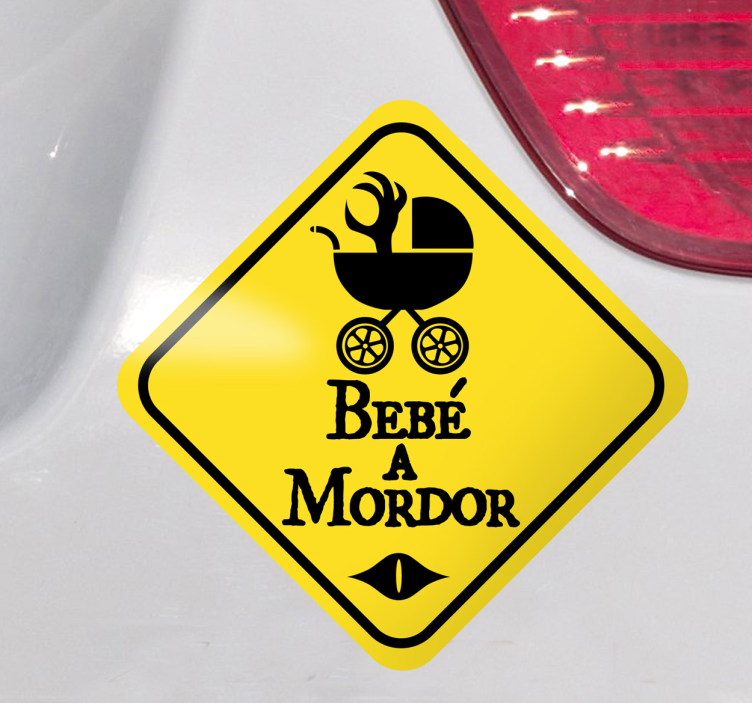 Pegatina bebé a Mordor - TenVinilo