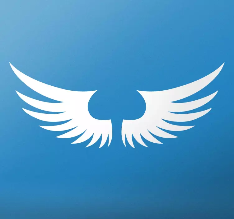 Adhesivo decorativo alas ángeles - TenVinilo