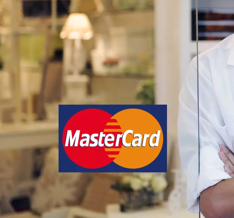 Adhesivo decorativo tarjeta mastercard - TenVinilo