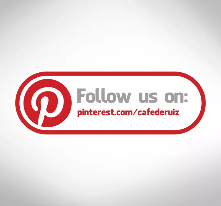 Adhesivo etiqueta tienda pinterest EN - TenVinilo