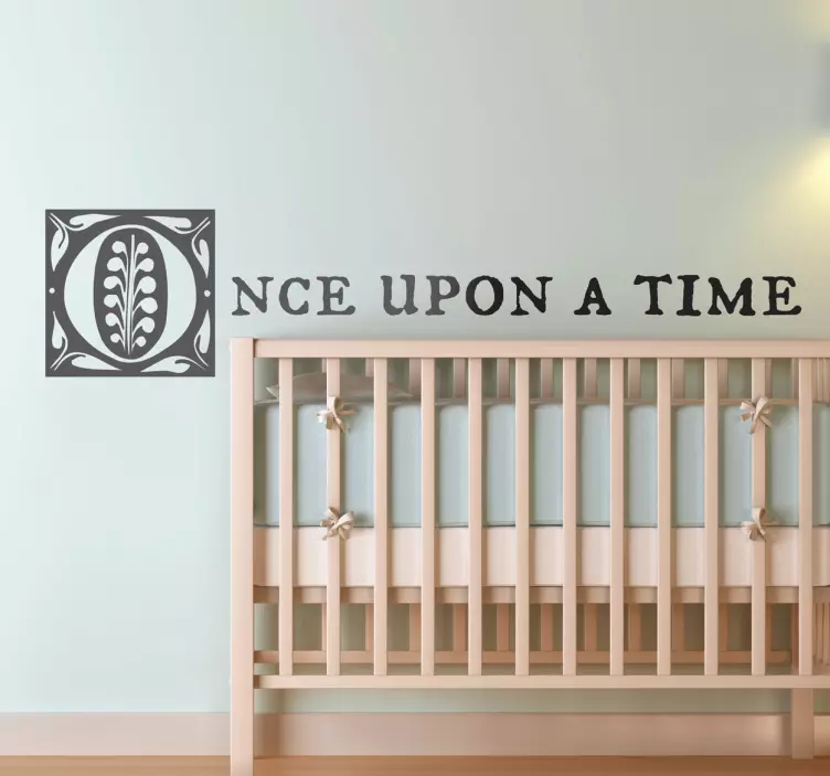 Adhesivo infantil once upon a time - TenVinilo