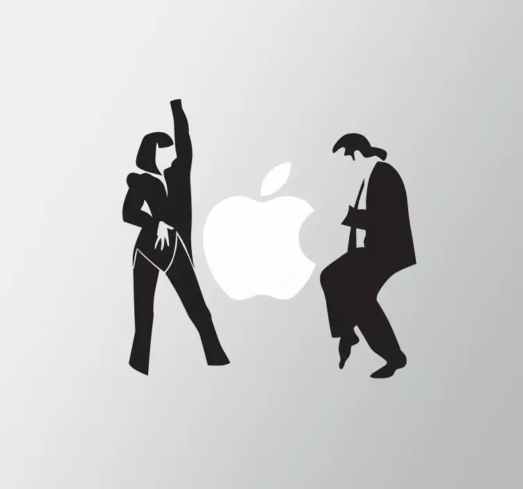 Pegatina para portátil baile Pulp Fiction - TenVinilo