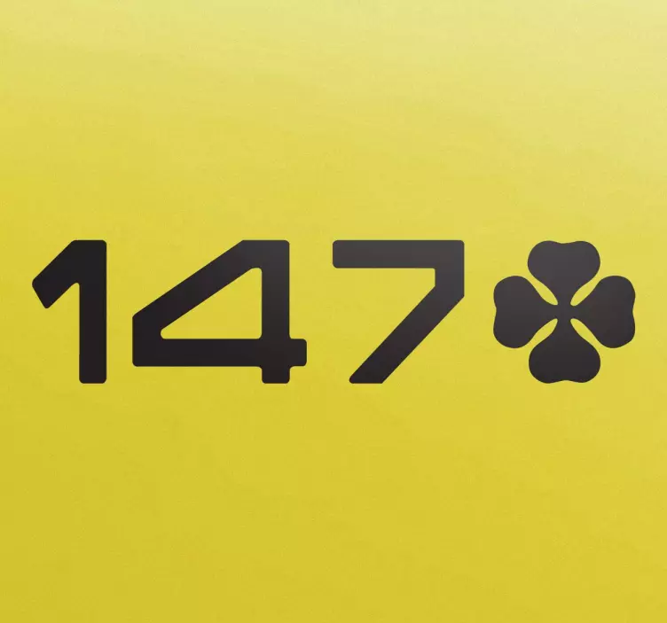 Adhesivo pegatina 147 trébol - TenVinilo