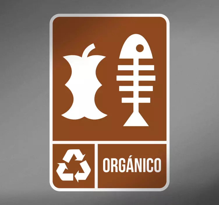 Adhesivos reciclaje orgánico - TenVinilo