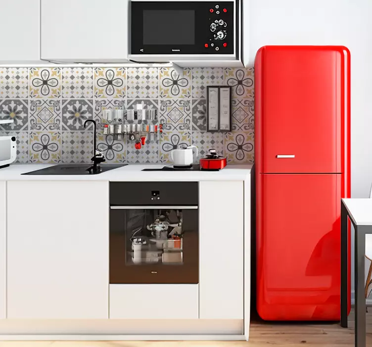 Azulejos adhesivo Baldosas de cemento amiaz - TenVinilo