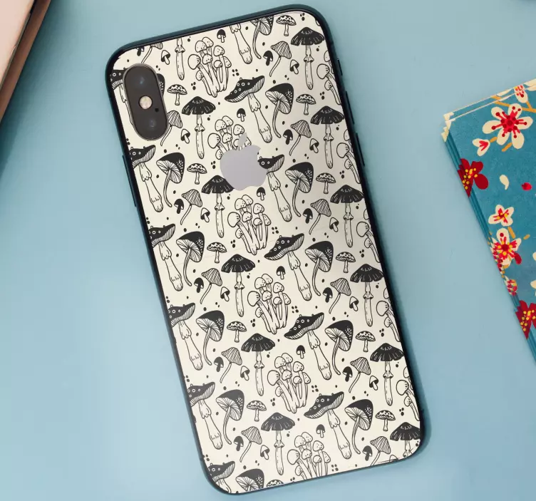 Calcomanía iPhone ilustración de hongo - TenVinilo