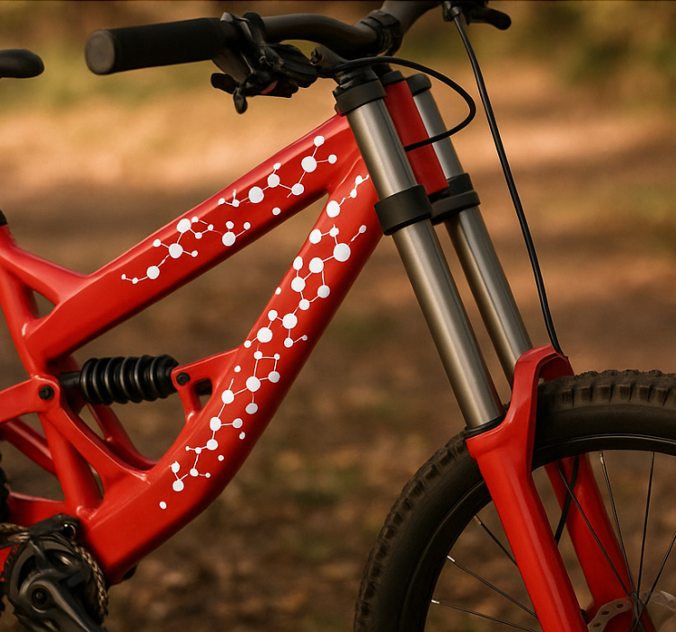 Calcomanía para bicicleta colección de puntos conectados - TenVinilo