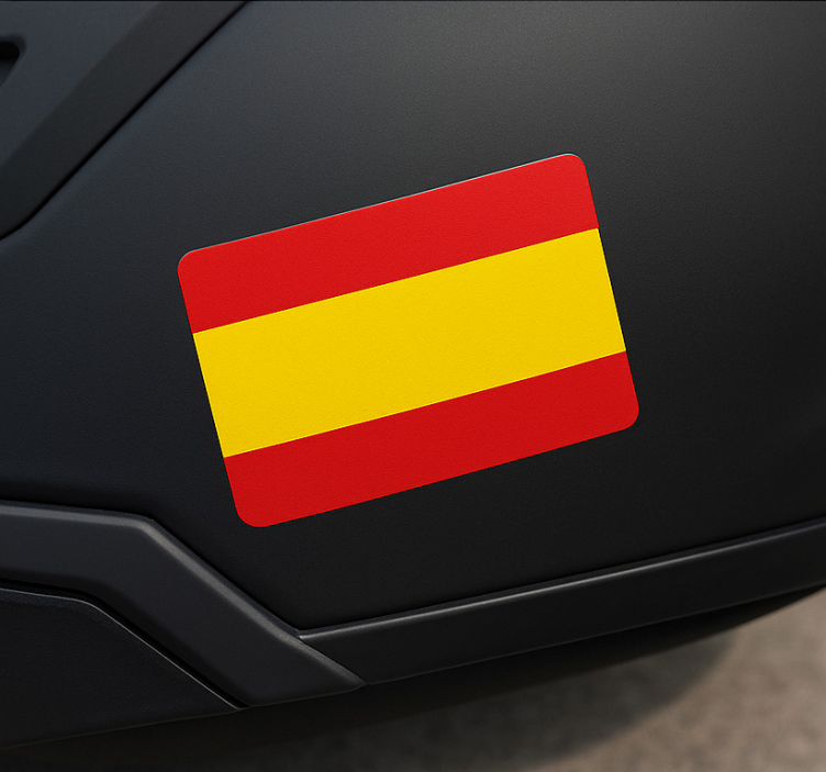 Calcomanía para moto bandera de españa para casco - TenVinilo