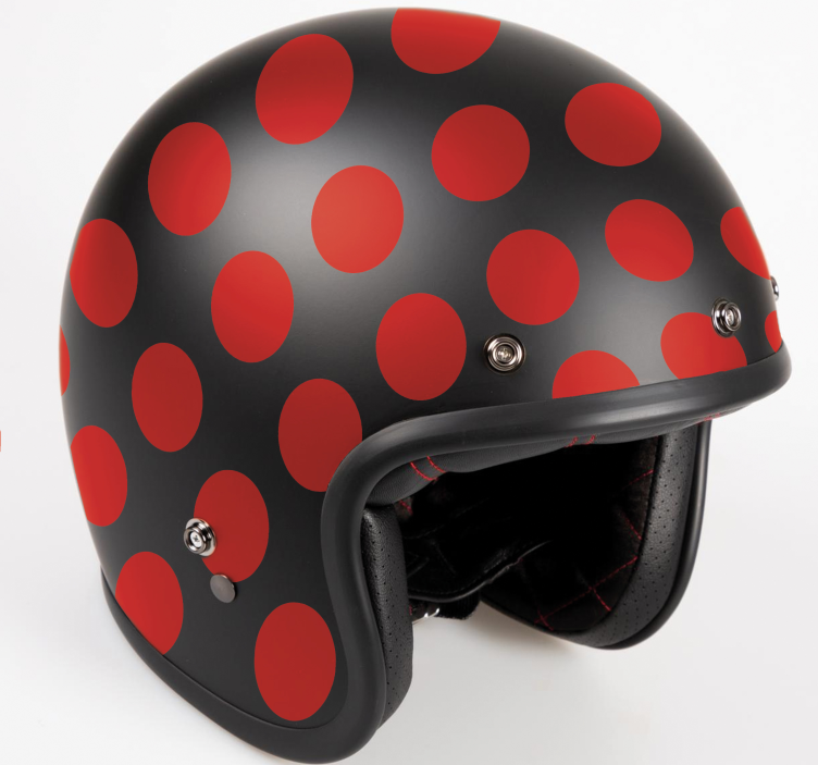 Calcomanía para moto conjunto de puntos rojos - TenVinilo