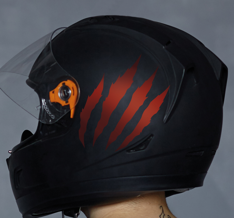 Calcomanía para moto diseño de rayas monocolor - TenVinilo